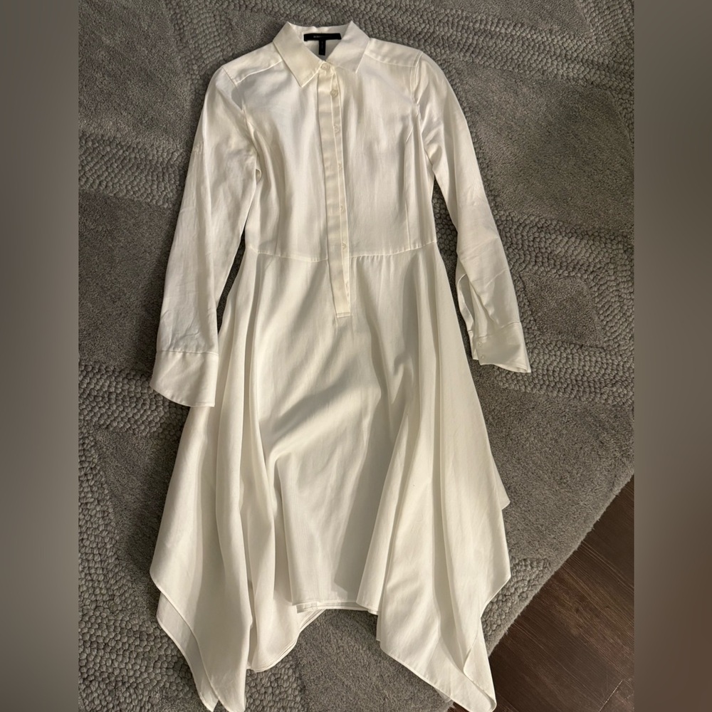 BCBG White asymmetrical white BCBG worn once